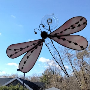 Stained Glass Dragonfly Suncatcher