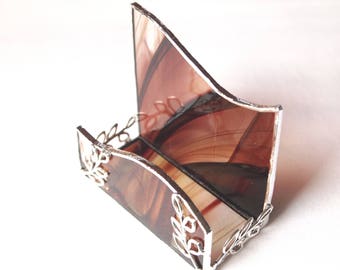 Stained Glass Business Card Holder