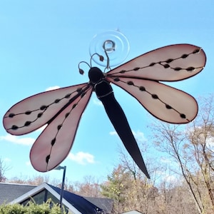 Stained Glass Dragonfly Suncatcher