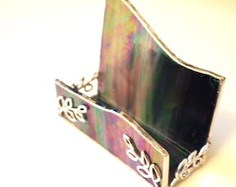 Stained Glass Business Card Holder