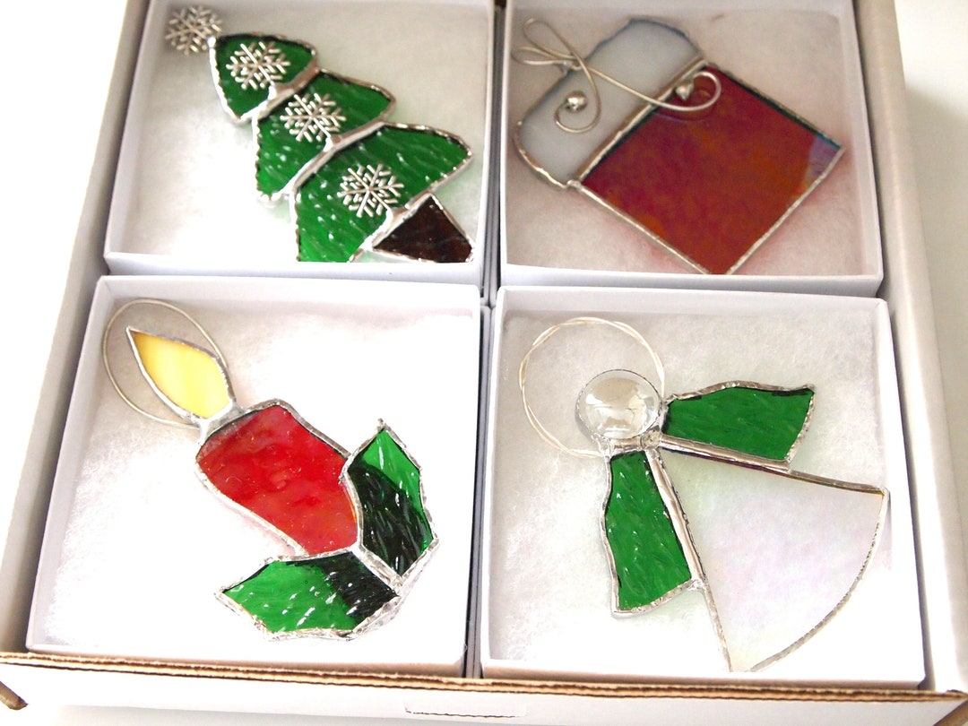Stained Glass Christmas Ornaments Etsy