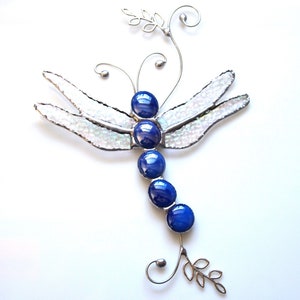 Stained Glass Dragonfly Suncatcher