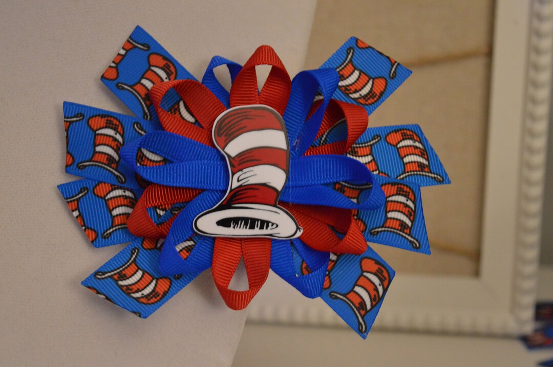 Dr. Seuss Hair Bow - Etsy