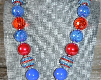 Patriotic Minnie Mouse Necklace