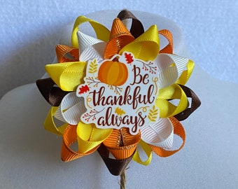 Fall Hair Bow