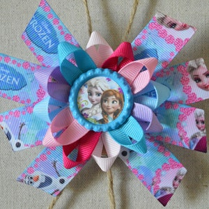 Frozen Elsa and Anna Hair Bow