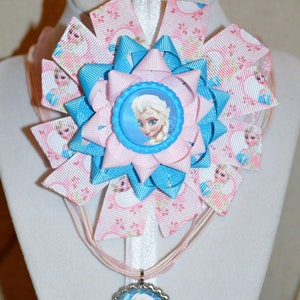 Frozen Elsa Bow and Necklace Set