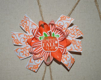 Pumpkin Hair Bow