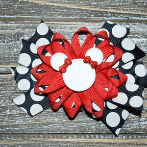 Red and Black Disney Minnie Mouse Bow