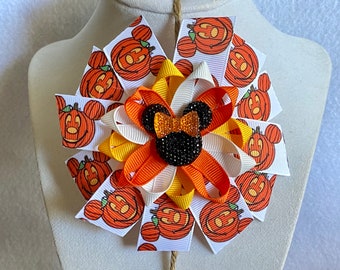 Mouse Pumpkin Bow