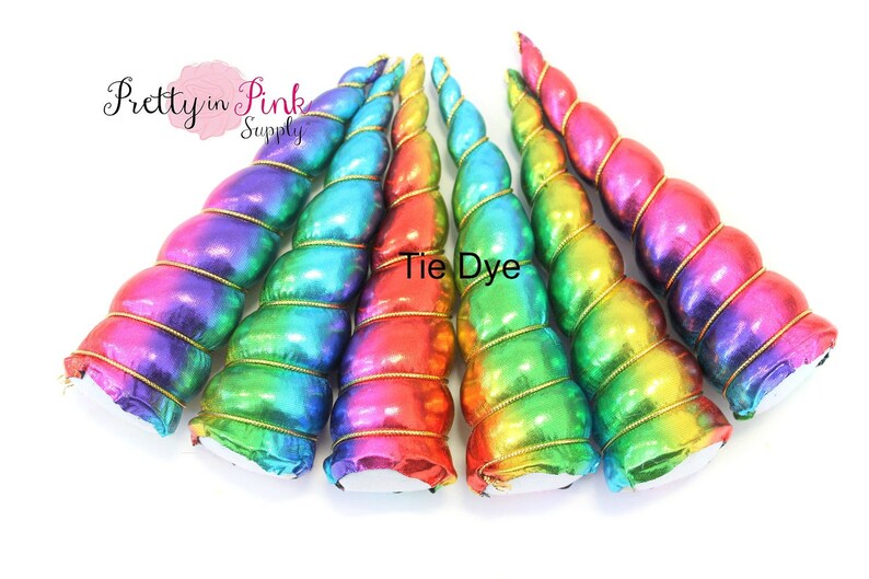 3 TINY Padded Unicorn Horn Metallic Unicorn Horn Photo Etsy