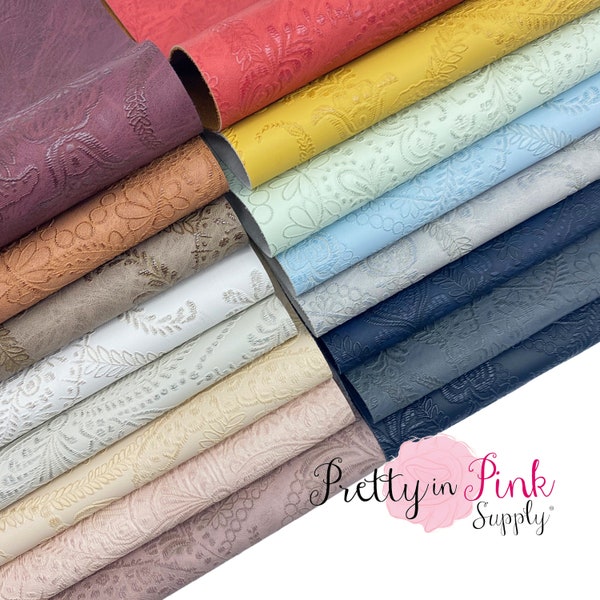 Embossed Faux Leather Sheets Etsy