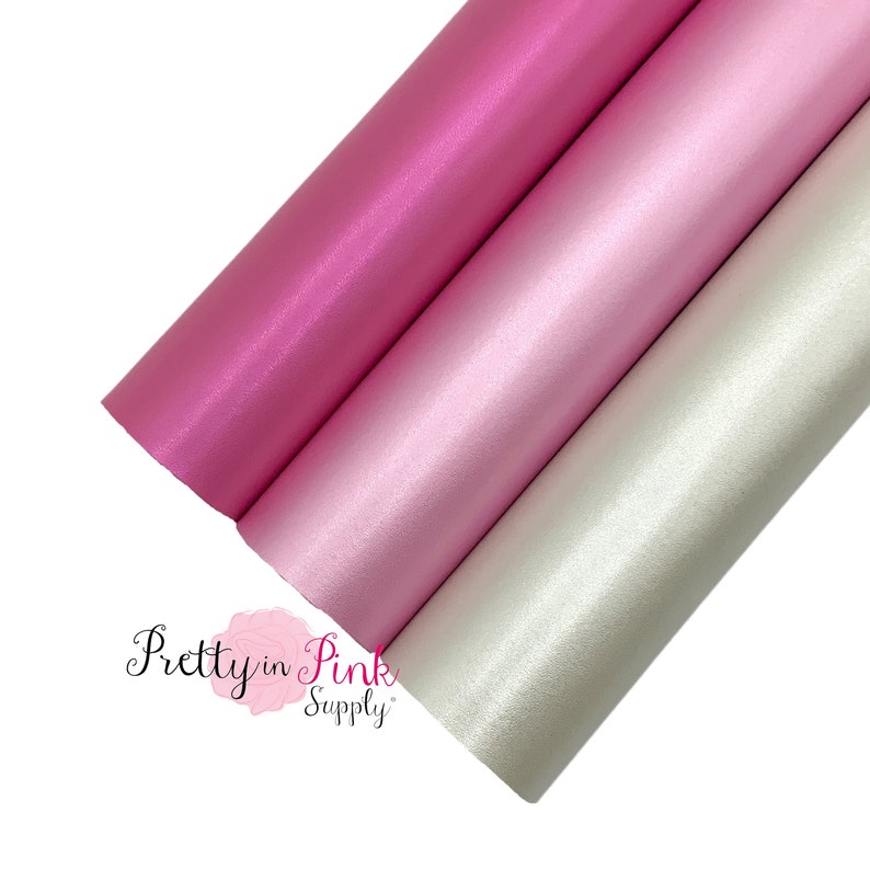 DIY Valentine Metallic Bookmark Supplies Polished Pearl Faux Leather Synthetic Leather for Bows and Earrings Faux Leather Fabric Sheet