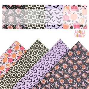 Camila Prints - Faux Leather - Vegan Leather - Fall Faux Leather - Faux Leather Sheets Bundle - HALLOWEEN NIGHTS Faux Leather Sheets*