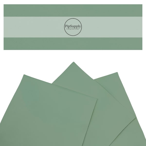 Faux Leather - Succulent Green - Solid Smooth Faux Leather Sheet - Green Solid Faux Leather Sheet - Sage Green Synthetic Faux Leather