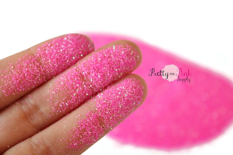 Shocking Pink Iridescent Ultra Fine Glitter- Loose Glitter- 1 oz Shocking Pink Iridescent Ultra Fine Glitter- Loose Glitter- 1 oz