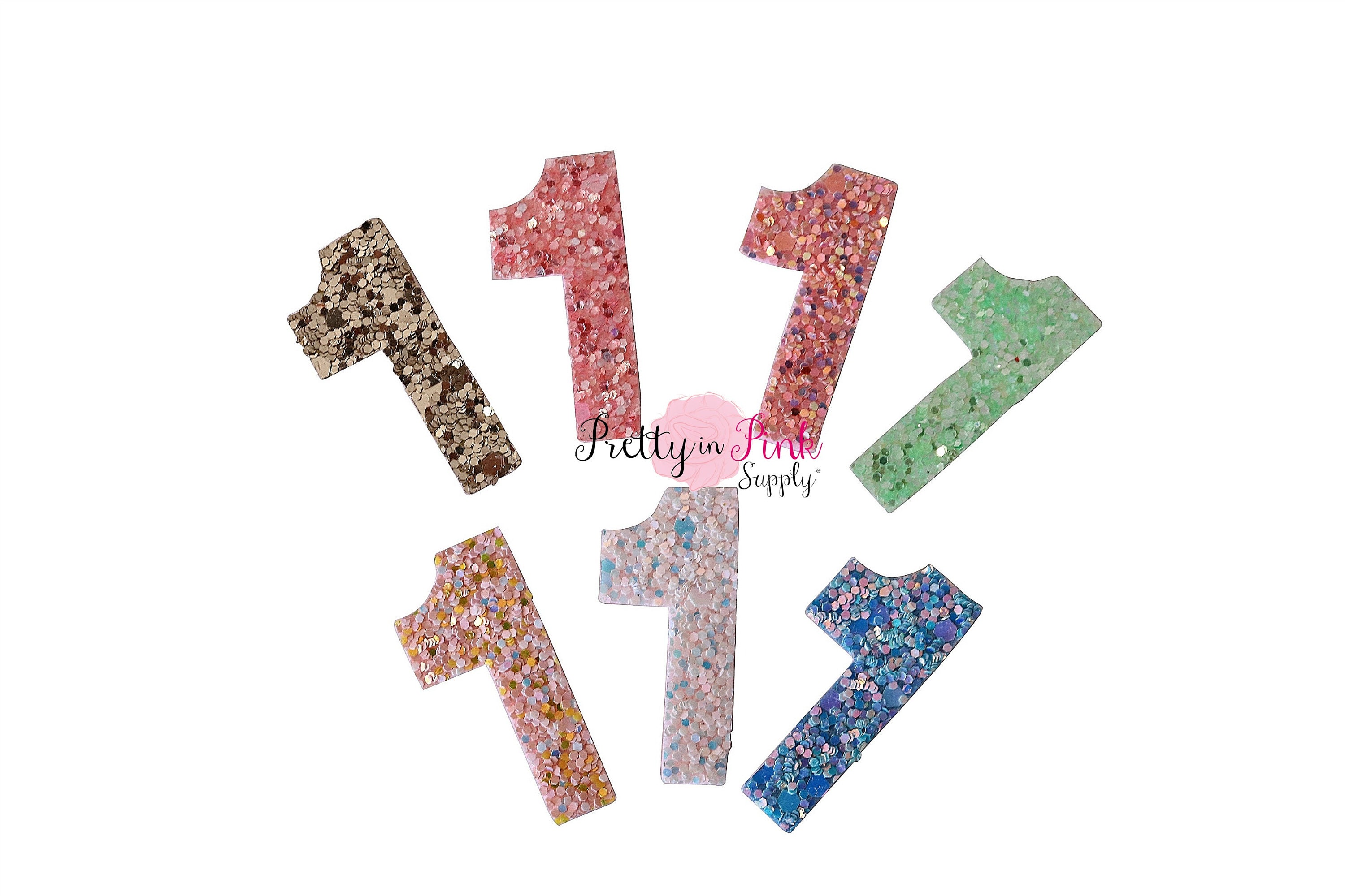 Chunky Glitter Number 1 1 Glitter Numbers Party | Etsy