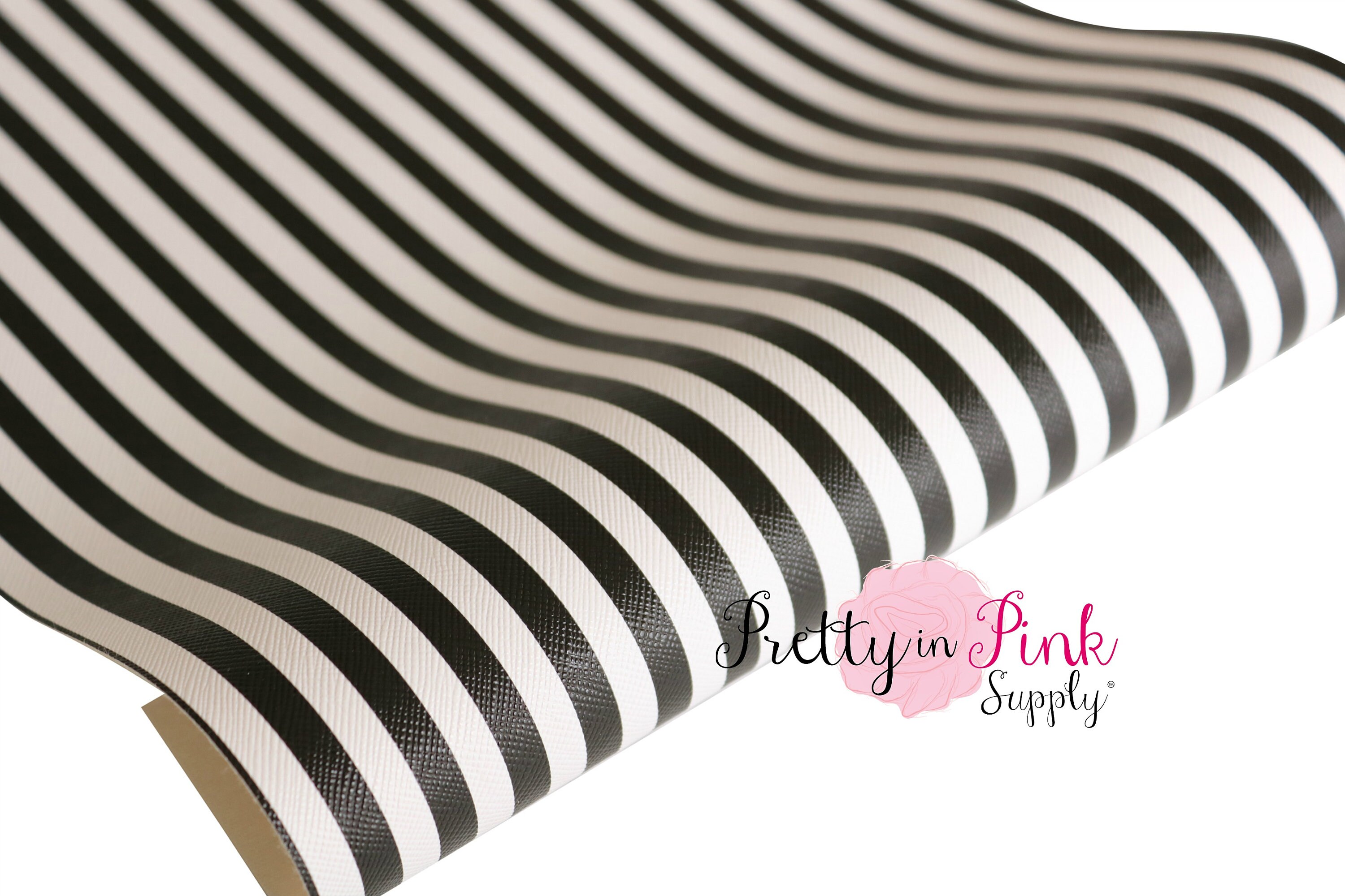 NEW TEXTURED Black/White Stripe Soft Faux Leather Vinyl Fabric Etsy