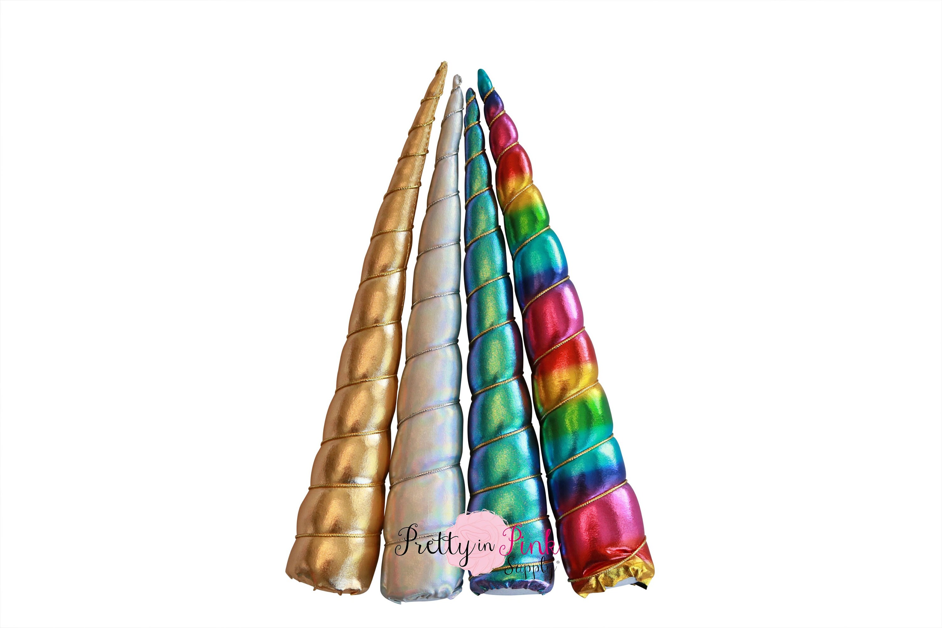X-Large Padded Unicorn Horn-10"-11" Metallic Unicorn Horn-H…