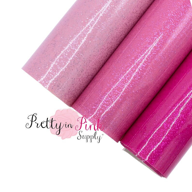 Pretty in Pink Glossy Shimmer Fabric Sheet Fabric Sheet Faux Etsy