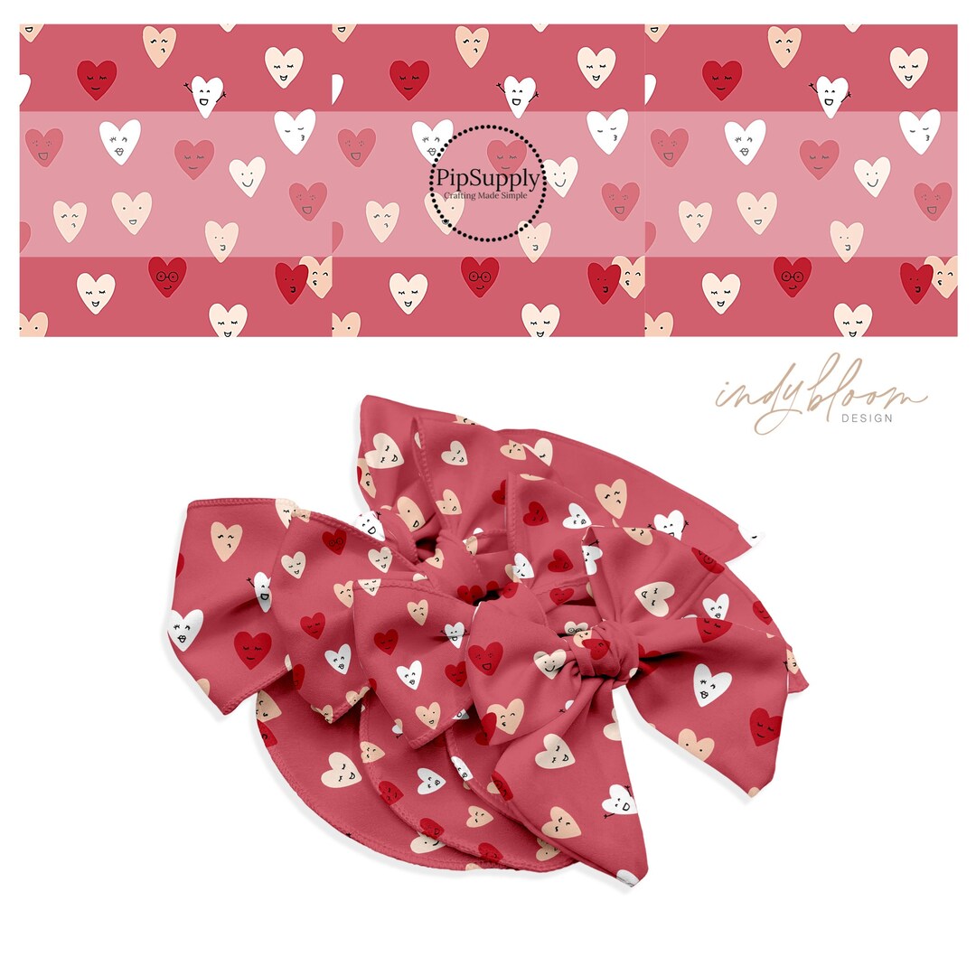 Large Oriental Hair Bows: Blushing Kois main image 0