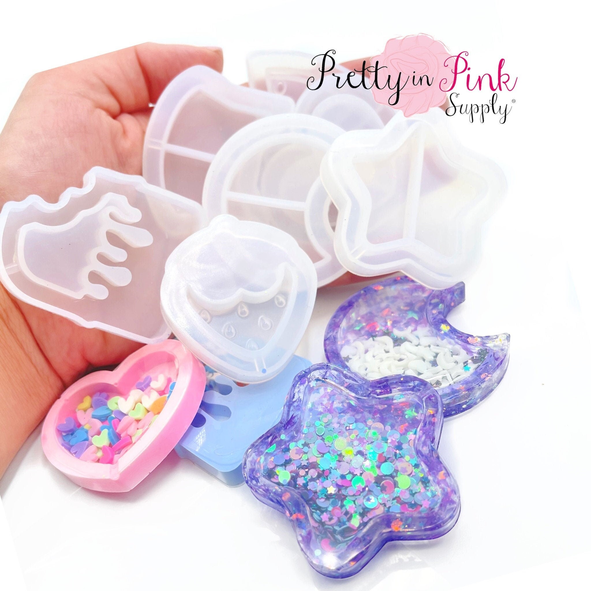 Craft Supplies & Tools Resin shaker molds Molding & Casting