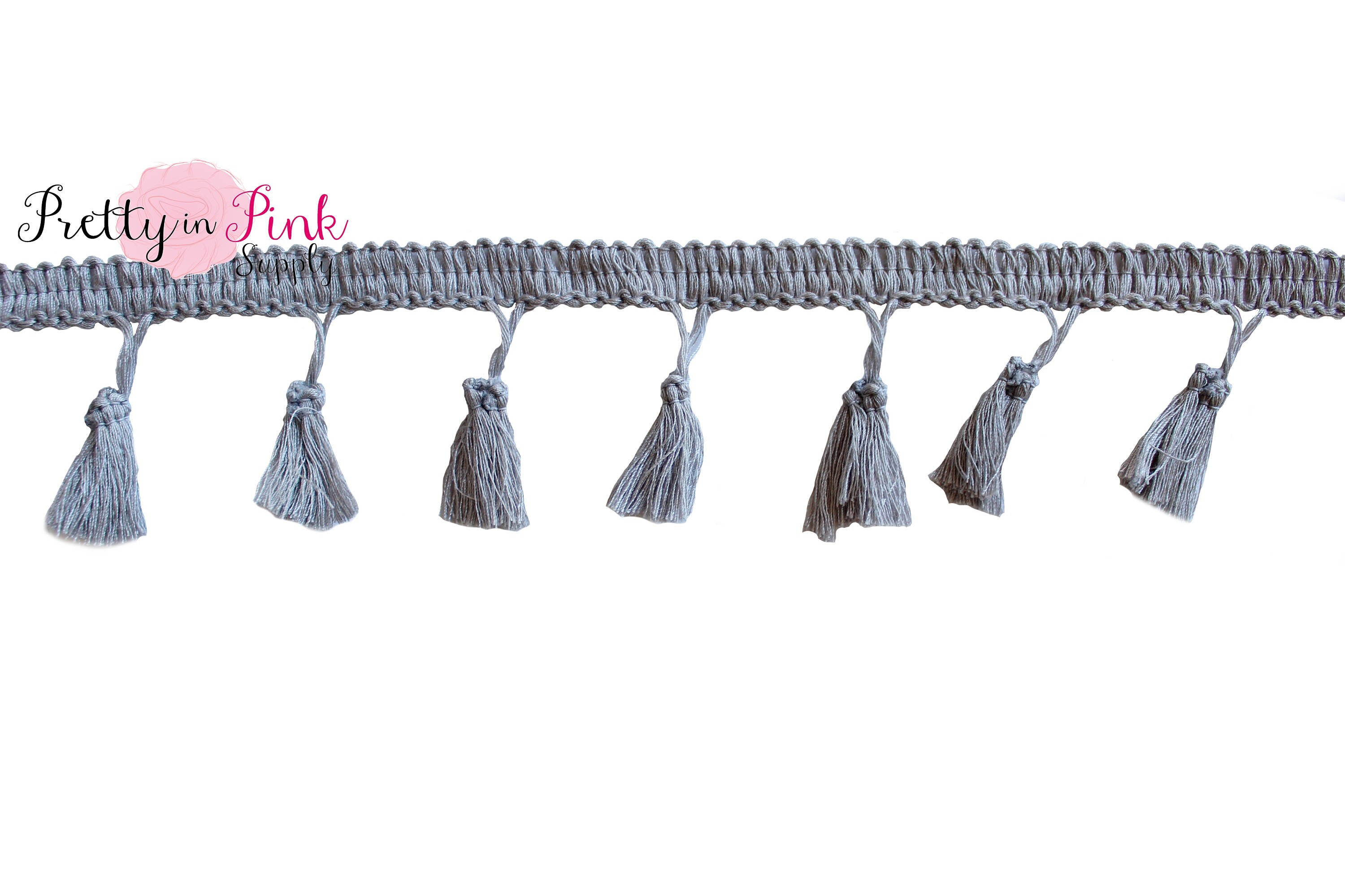 5mm Gray Tassel Trim by the YardFringe Tassel Sewing Trim Etsy