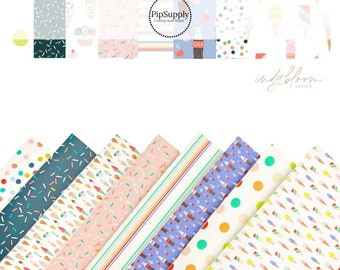 Indy Bloom - Ice Cream, Sprinkles, Cola, and Bubble Gum Faux Leather - SODA POP And TREATS Faux Leather Sheets*