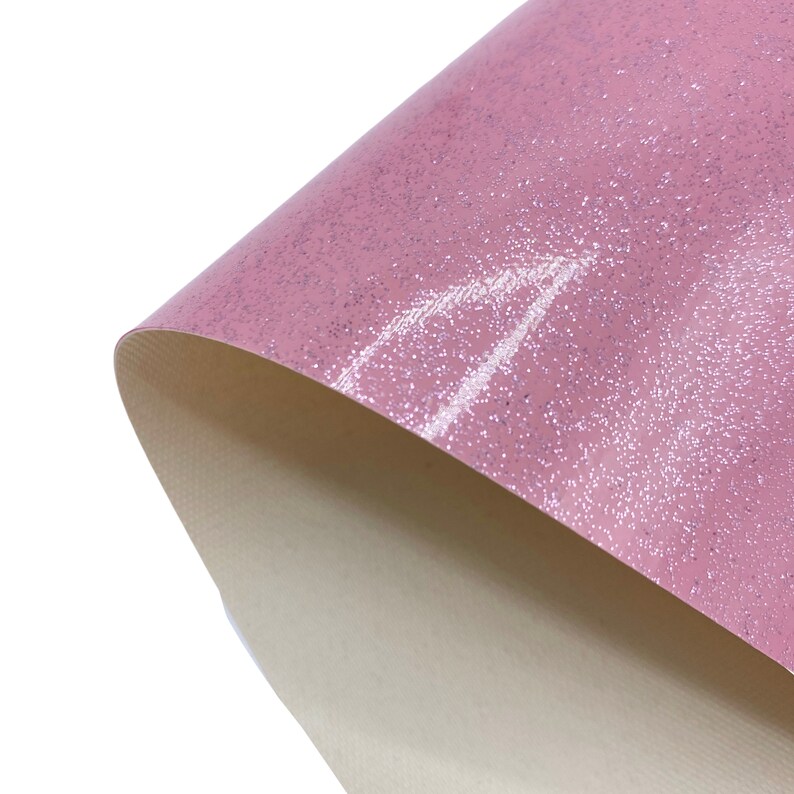 Pretty in Pink Glossy Shimmer Fabric Sheet Fabric Sheet Faux Etsy