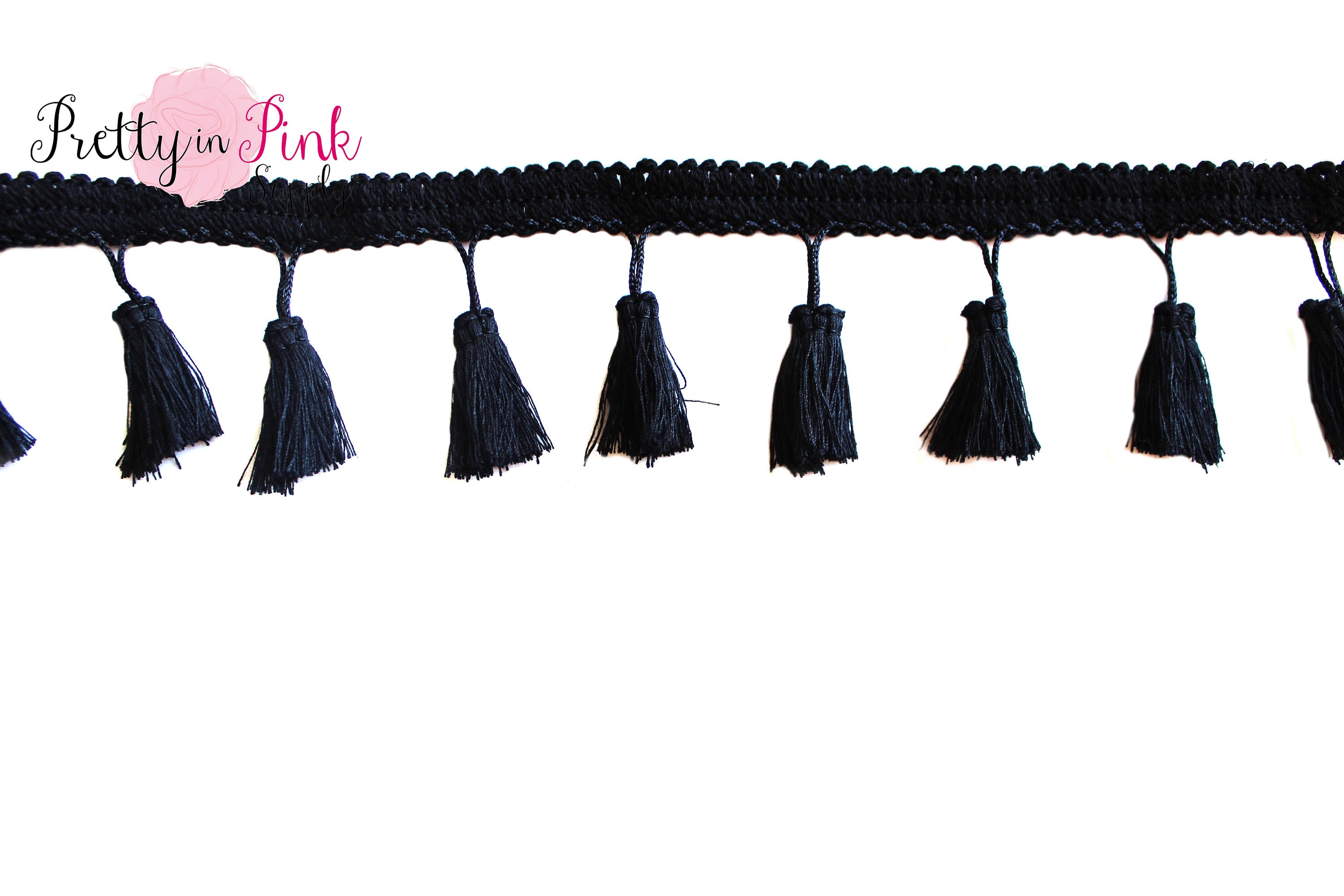 5mm Black Tassel Trim by the YardFringe Tassel Sewing Trim Etsy