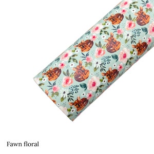 Cate & Rainn Farm Faux Leather Floral Spring Leather FARM ANIMALS Faux Leather Sheets image 6