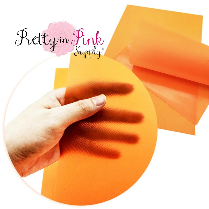7.5 x 13 Waterproof Jelly Material-DIY Hair Bows .8mm Thick Shiny Textured Jelly Sheets