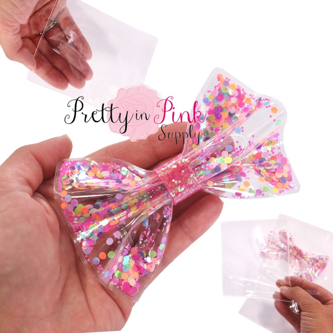 Clear Sealed Shaker Sleeve Pouch DIY Shaker Bow Etsy