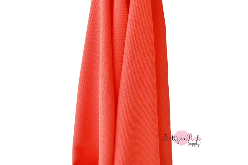 Liverpool Fabric 4 Way Stretch Fabric Stretch Fabric Blood Orange Solid Stretch Liverpool Fabric Craft Supply Head Wrap Supply