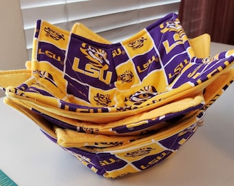 LSU Bowl Cozy, pot holder, cotton