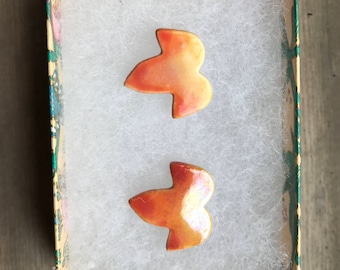Fall Leaf Earrings benefit saving the bees.