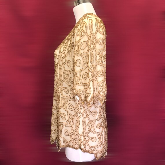 Pearl Labyrinth: 1980s Beaded Jacket