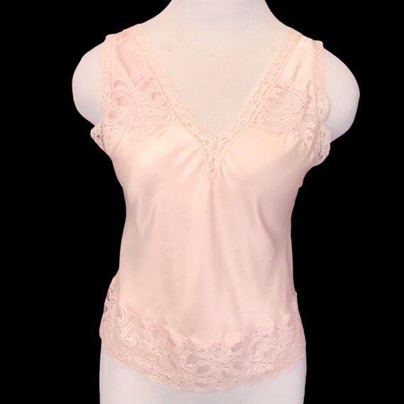 Vintage Dior Lace Accent Blush Camisole - image 4