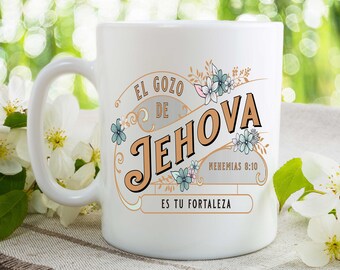 Spanish Joy of Jehovah, JW Gifts, JW Mugs, JW Baptism Gift, Personalized Gift, Coffee Cup, Sublimation Mug, Pioneer Gifts Jw Ministry