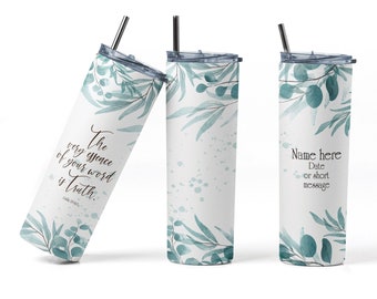 Free Shipping ** 2023  Year Text JW 20 oz. Skinny Tumbler Jw Gifts JW Pioneer Personalized, custom designed