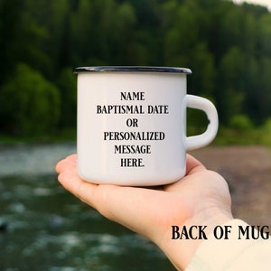 Free Shipping Enamel Mug, JW Gifts, Jw Mugs, JW Baptism Gift, Elder Appreciation, Pioneer Gifts, Outdoor Mug image 2