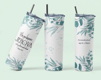 Free Shipping ** Spanish **  JW 20 oz. Skinny Tumbler JW Gifts JW Pioneer Personalized