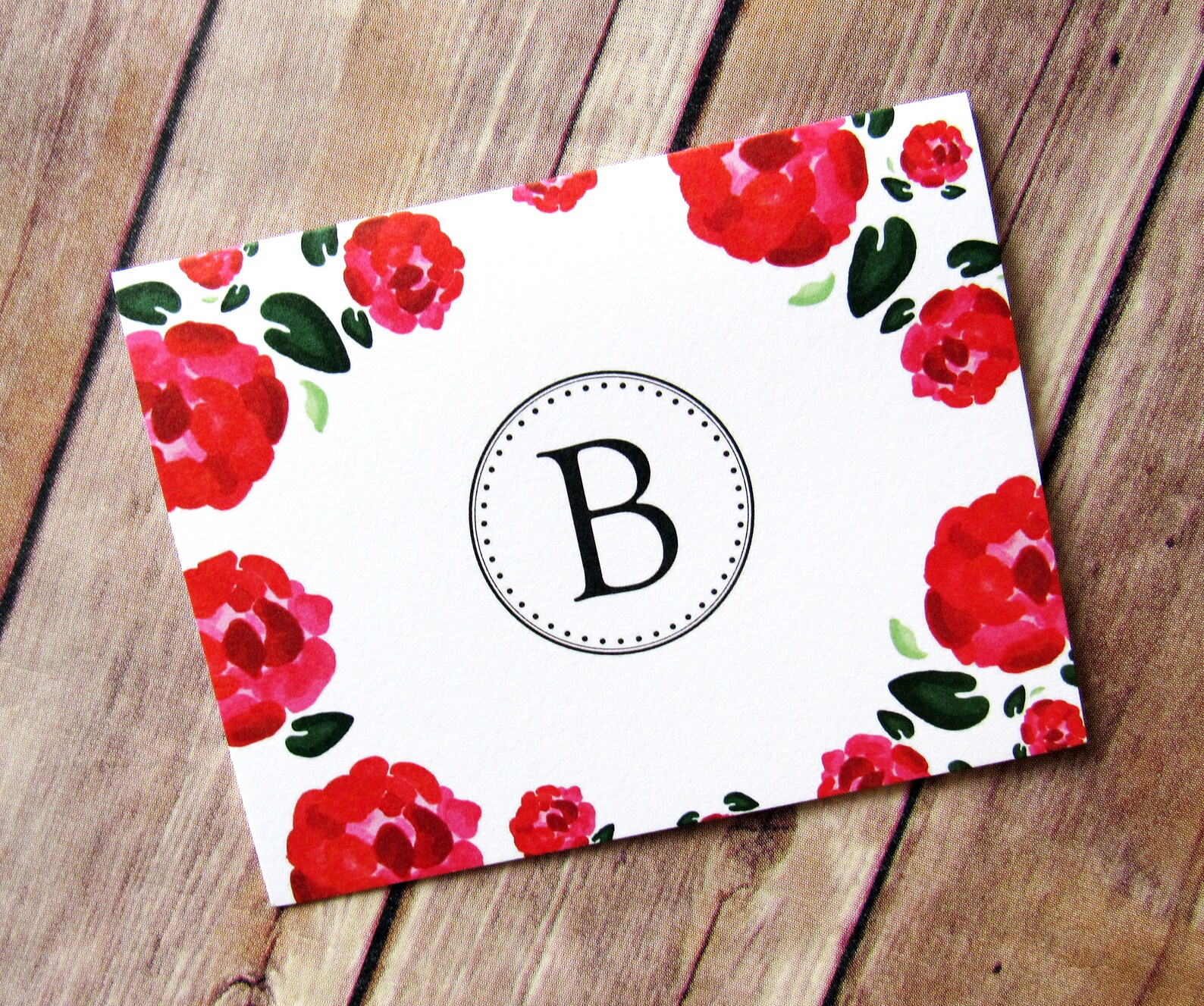 Monogrammed B Cards / Letter B / Stationery / Monogrammed Etsy