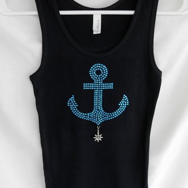 Anchor Embroidery Tank Top