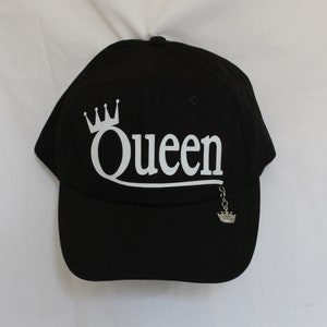 Queen Womens Crown Baseball Glitter Hat / Cap.  It Comes With A Removable Crown Charm.  Or Choose A Charm From The 2nd Picture  Queen Hat