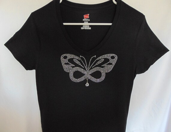 rhinestone t shirts womens