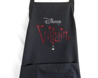 Disney Villian Womens Rhinestone Apron It Comes With A Removable Crown Charm Or Choose A Charm From the 2nd or 3rd Pictures Disney Gift