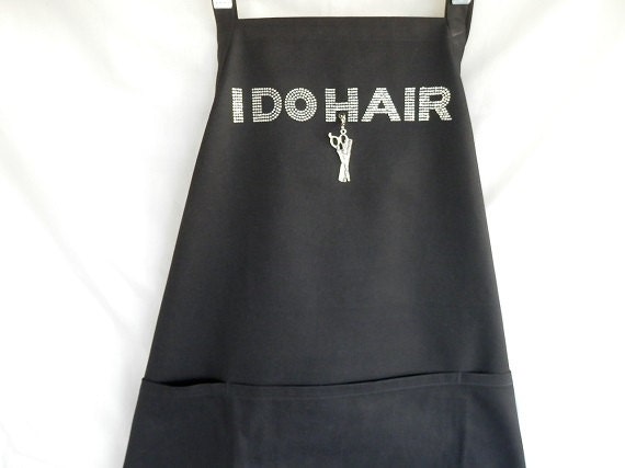 Stylist Rhinestone Apron I Do Hair It Comes With A Removable Etsy