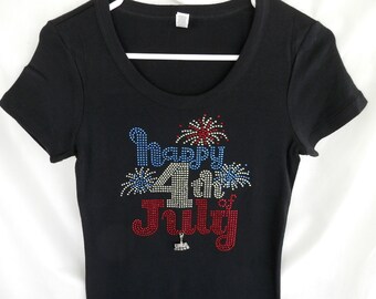 rhinestone 4th of july shirts