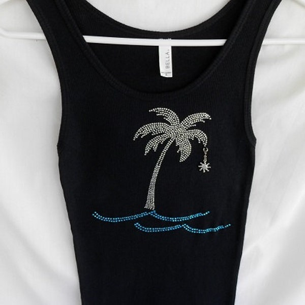 Palm Tree Tank Top Etsy